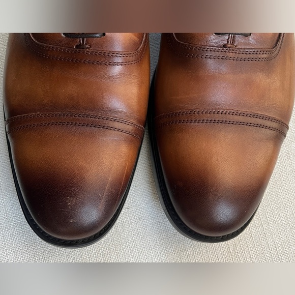 Bruno Magli The Butler Leather Lace Up Oxford Dress Shoe Cognac Brown Sz 13 main image 5